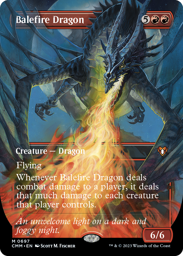 Balefire Dragon (Borderless) (CMM-697) - Commander Masters - Magic The Gathering