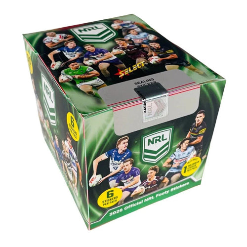 2026 NRL Rugby Stickers Collection Box