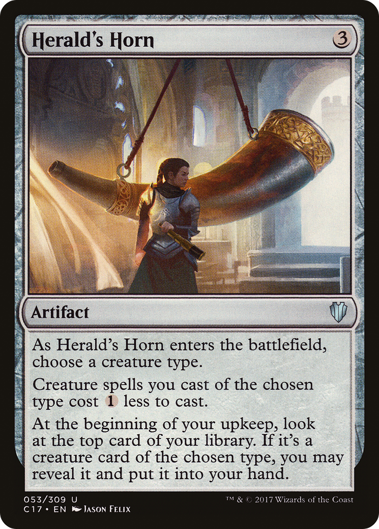 Herald's Horn (C17-053) - Commander 2017 - Magic The Gathering