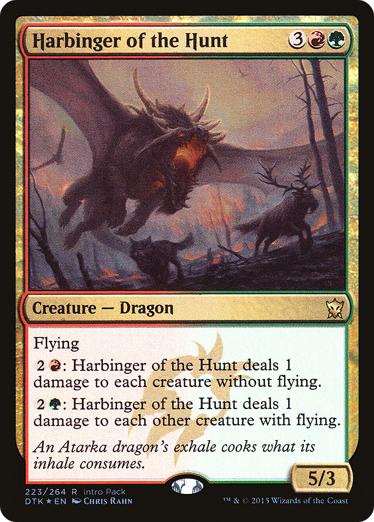 FOIL Harbinger of the Hunt (UMP-223) - Dragons of Tarkir Promos - Magic The Gathering