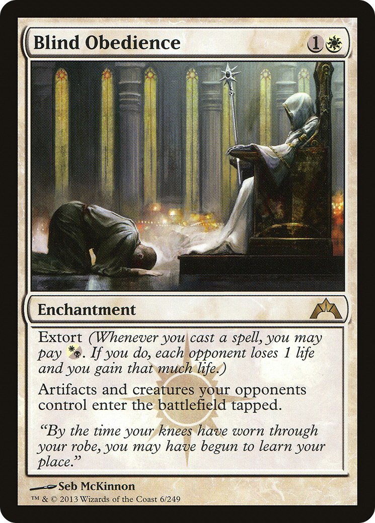 Blind Obedience (GTC-006) - Gatecrash - Magic The Gathering