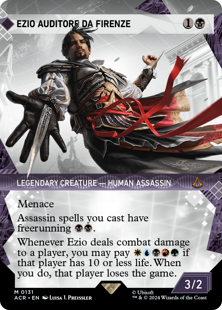 FOIL Ezio Auditore da Firenze (Showcase) (ACR-131) - Assassin's Creed - Magic The Gathering