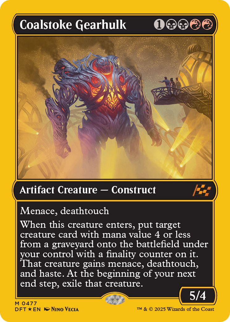FOIL Coalstoke Gearhulk (DFT-477) - Aetherdrift - Magic The Gathering