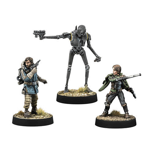 Star Wars Legion Cassian Andor, Jun Erso & K-2SO