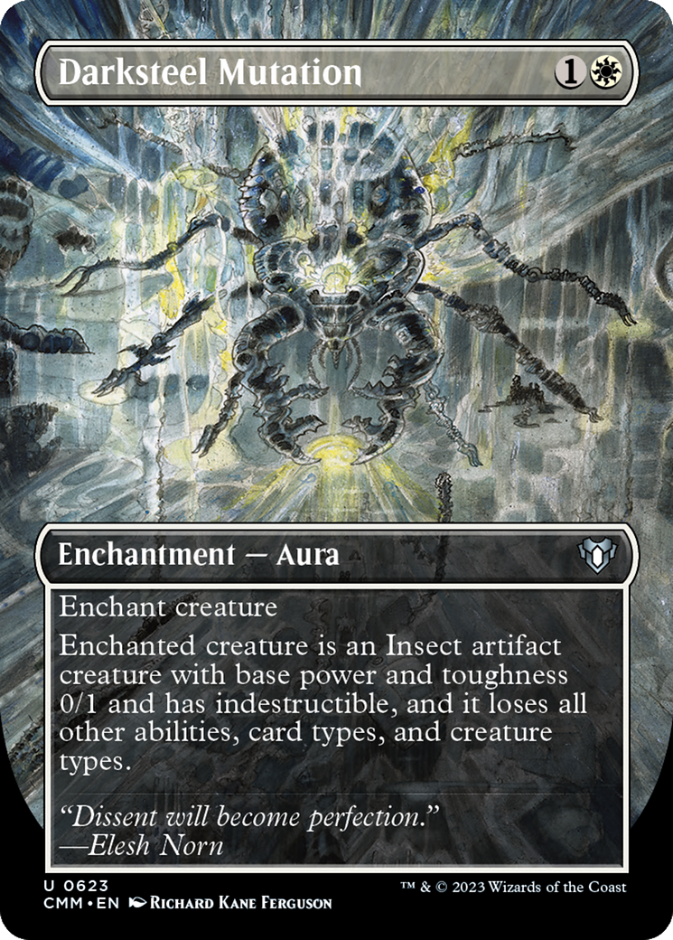 FOIL Darksteel Mutation (Borderless) (CMM-623) - Commander Masters - Magic The Gathering