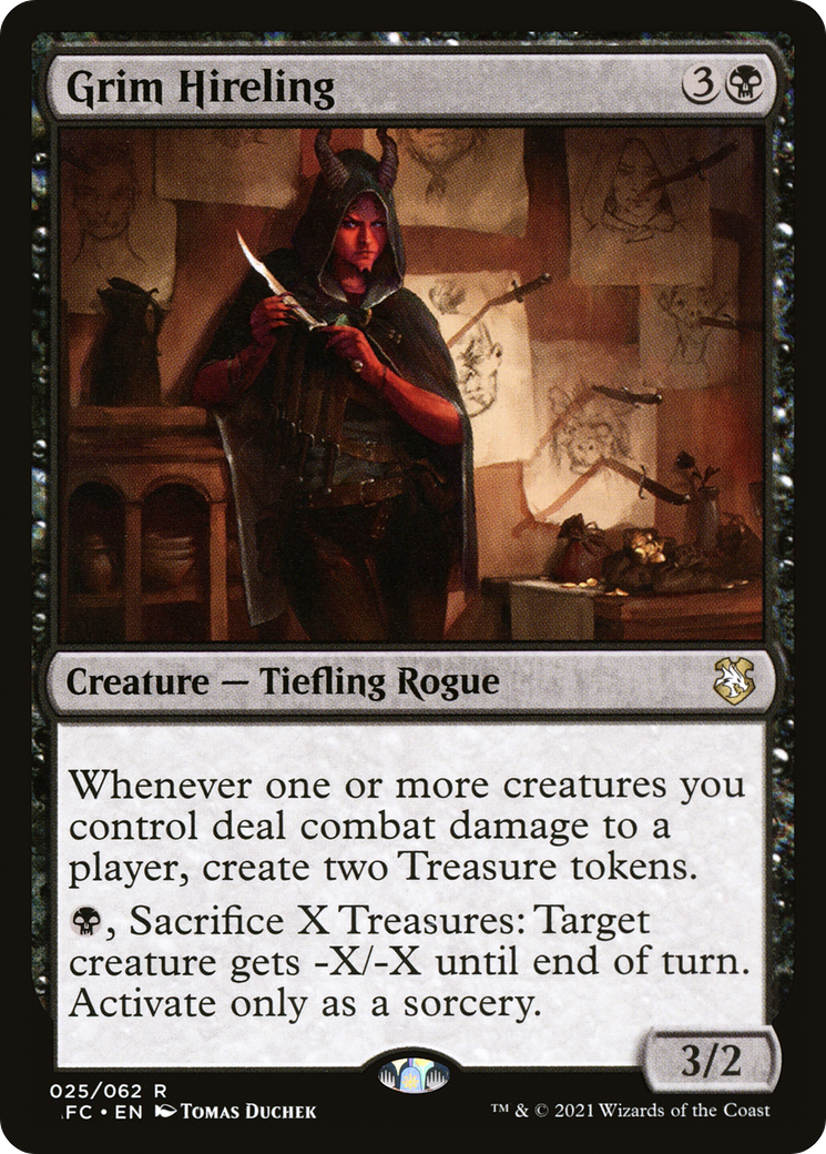 Grim Hireling (AFC-025) - Forgotten Realms Commander - Magic The Gathering