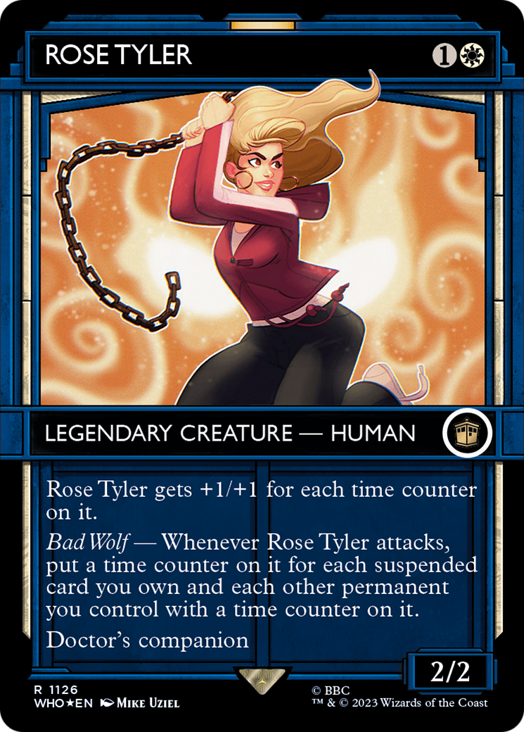 FOIL Rose Tyler (Showcase) (Surge Foil) (WHO-1126) - Doctor Who - Magic The Gathering