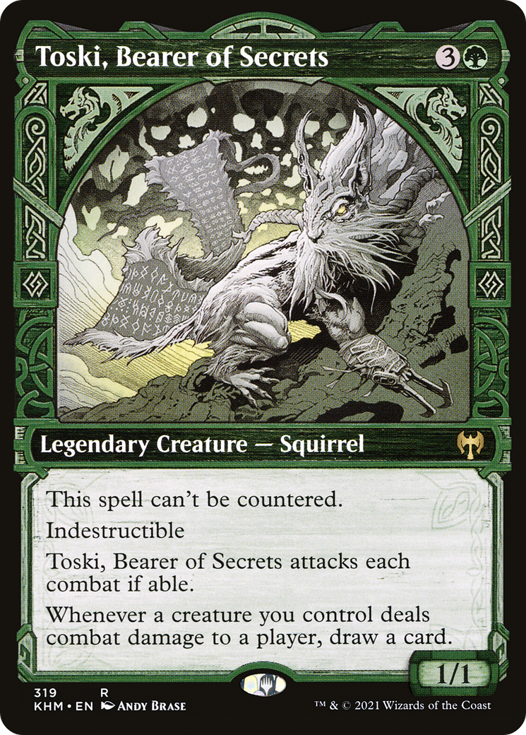 Toski, Bearer of Secrets (Showcase) (KHM-319) - Kaldheim - Magic The Gathering