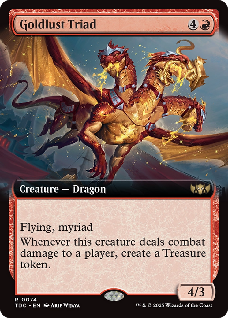 Goldlust Triad (TDC-074) - Commander: Tarkir: Dragonstorm - Magic The Gathering