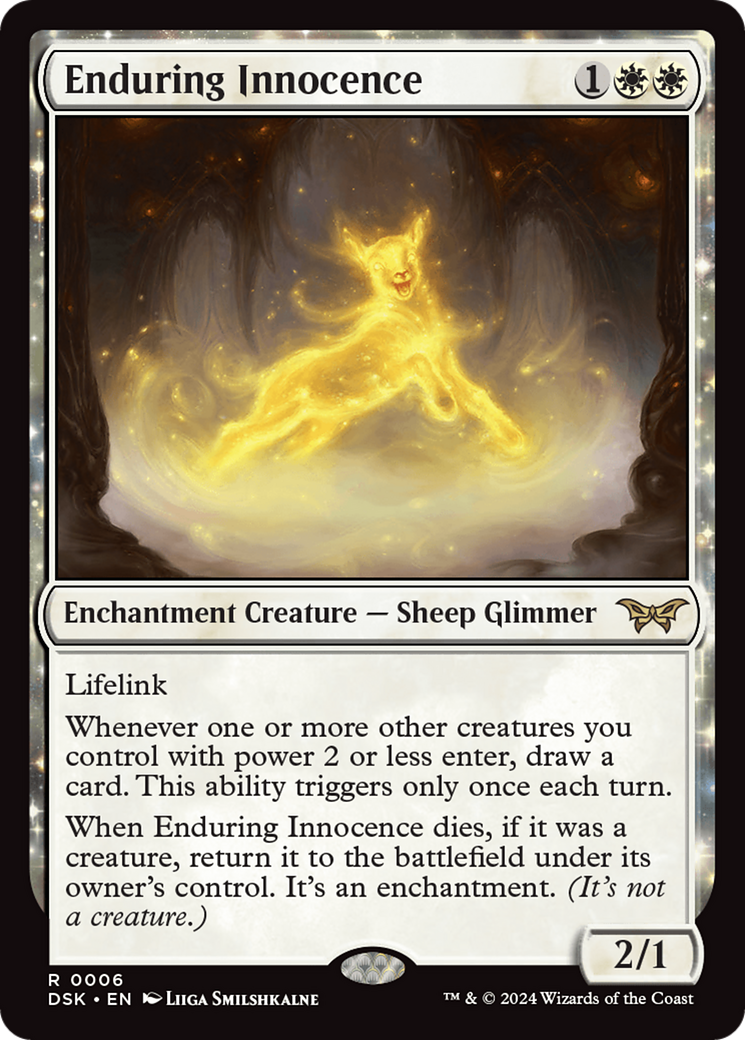 FOIL Enduring Innocence (DSK-006) - Duskmourn: House of Horror - Magic The Gathering