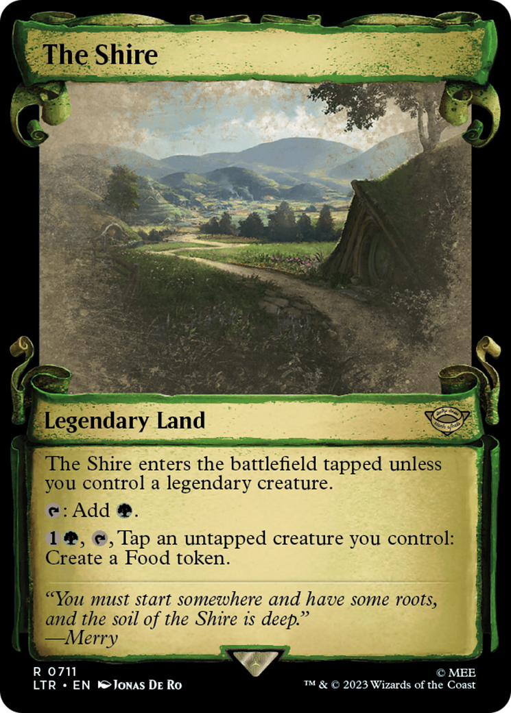 FOIL The Shire (Showcase Scrolls) (LTR-711) - The Lord of the Rings: Tales of Middle-earth - Magic The Gathering