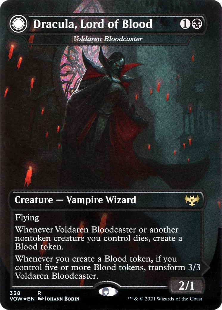 Dracula, Lord of Blood - Voldaren Bloodcaster (VOW-338) - Innistrad: Crimson Vow - Magic The Gathering