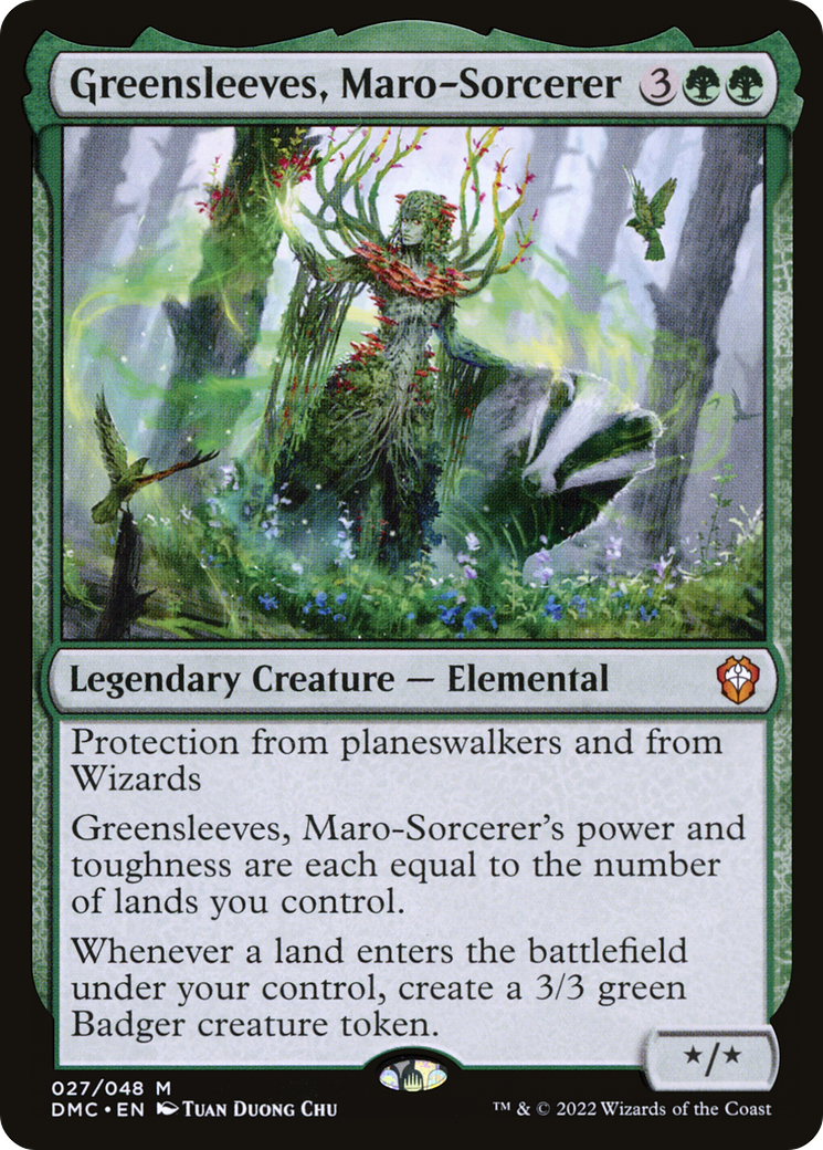 Greensleeves, Maro-Sorcerer (DMC-027) - Dominaria United Commander - Magic The Gathering