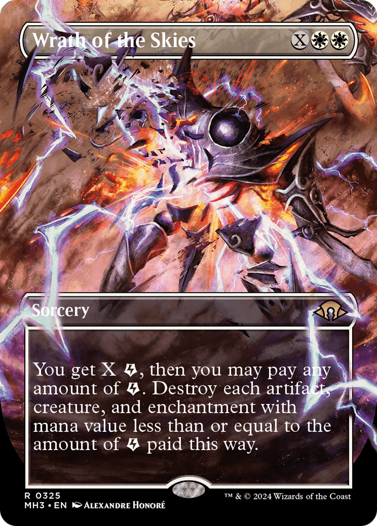 Wrath of the Skies (Borderless) (MH3-325) - Modern Horizons 3 - Magic The Gathering