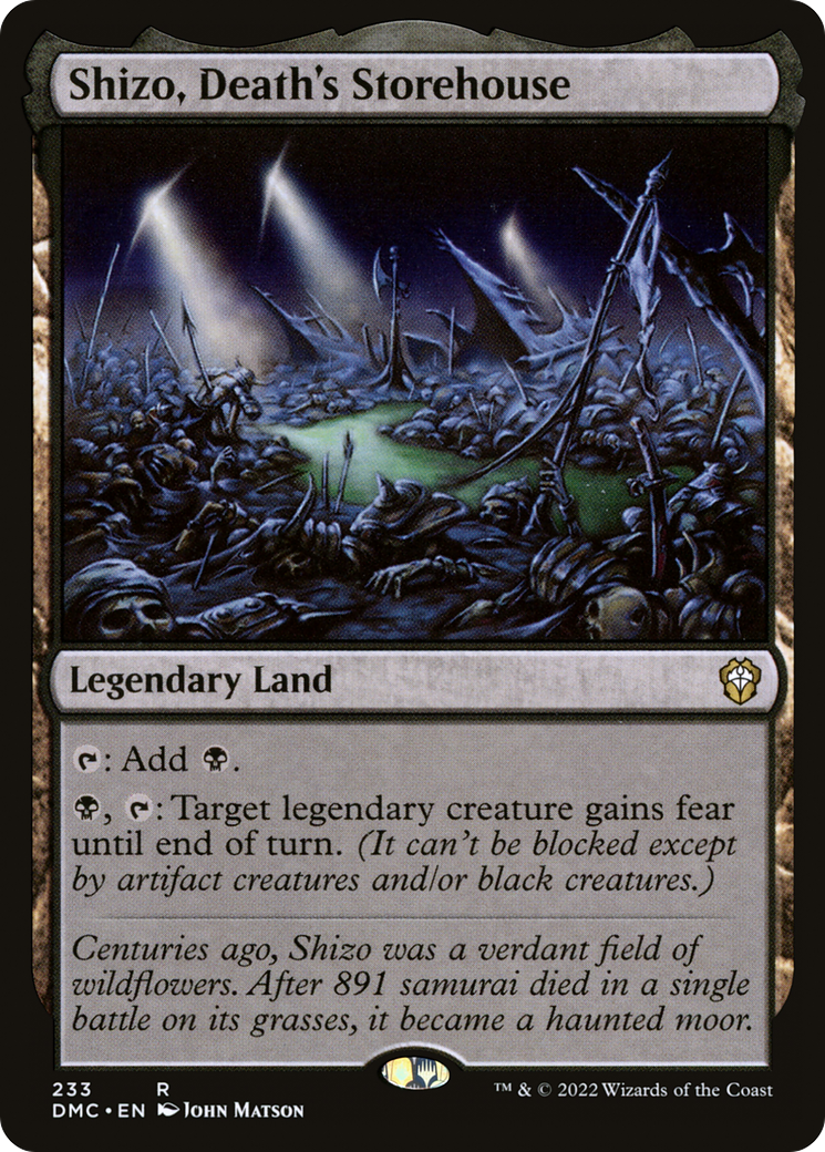 Shizo, Death's Storehouse (DMC-233) - Dominaria United Commander - Magic The Gathering