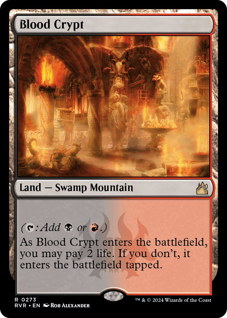 Blood Crypt (RVR-273) - Ravnica Remastered - Magic The Gathering