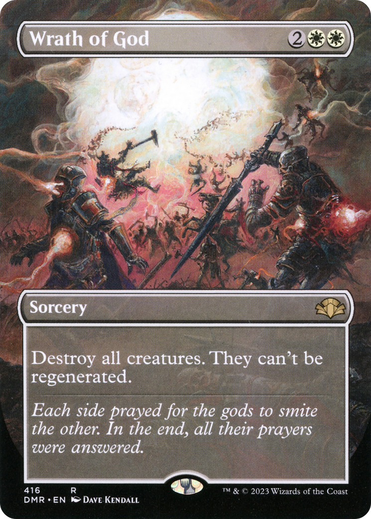 Wrath of God (Borderless) (DMR-416) - Dominaria Remastered - Magic The Gathering