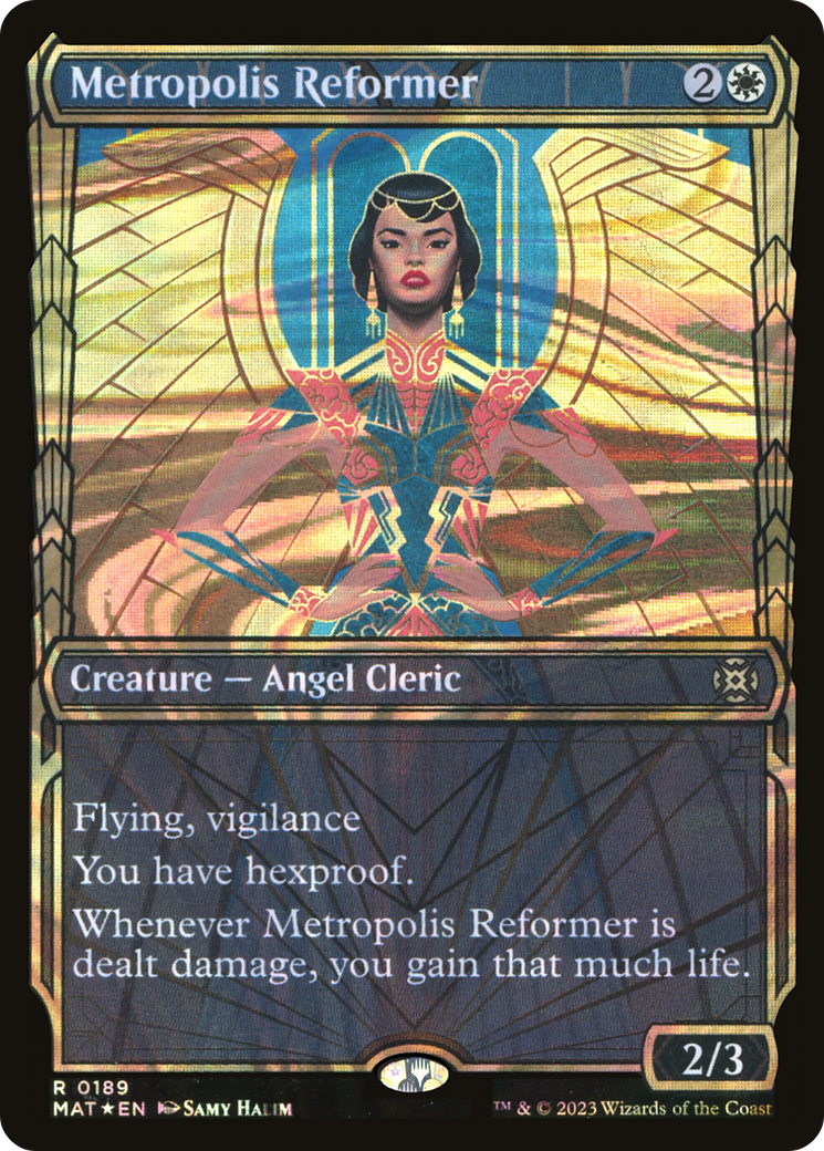 FOIL Metropolis Reformer (Halo Foil) (MAT-189) - March of the Machine: The Aftermath - Magic The Gathering