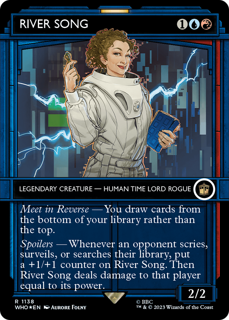 FOIL River Song (Showcase) (Surge Foil) (WHO-1138) - Doctor Who - Magic The Gathering