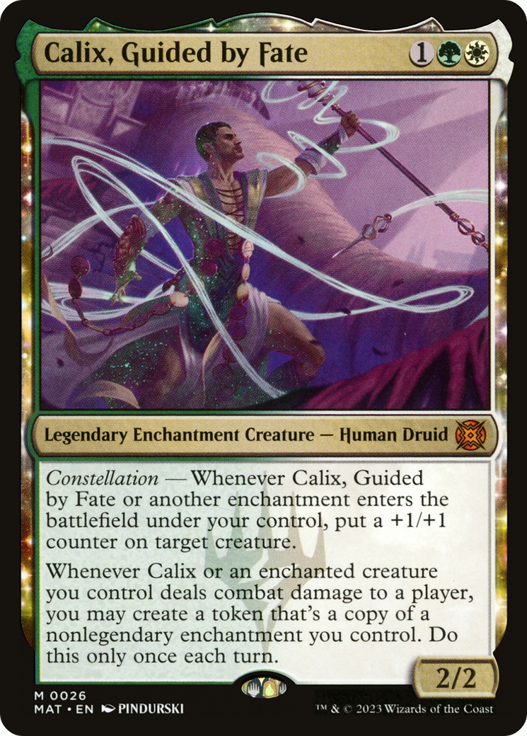 Calix, Guided by Fate (MAT-026) - March of the Machine: The Aftermath - Magic The Gathering