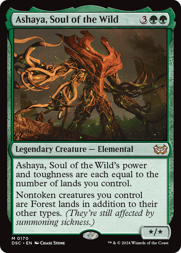 Ashaya, Soul of the Wild (DSC-170) - Duskmourn: House of Horror Commander - Magic The Gathering