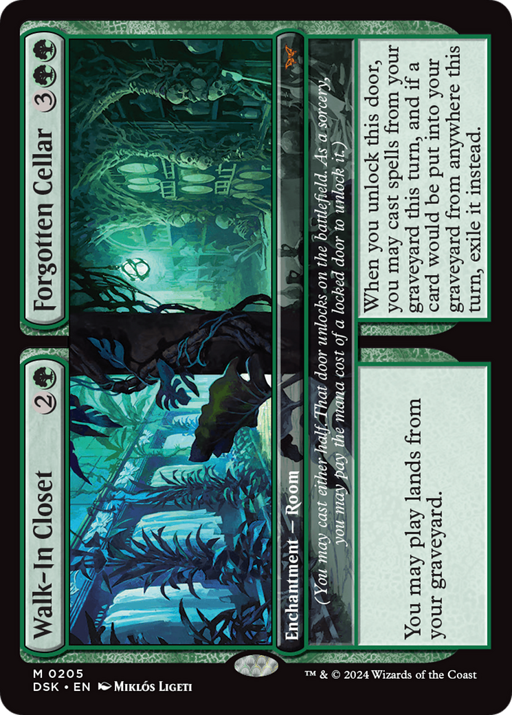 FOIL Walk-In Closet // Forgotten Cellar (DSK-205) - Duskmourn: House of Horror - Magic The Gathering