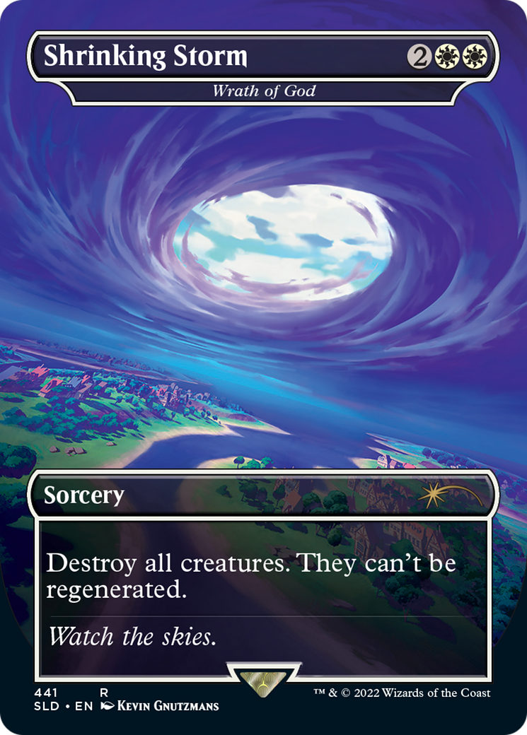 Shrinking Storm - Wrath of God (SLD-441) - Secret Lair Drop - Magic The Gathering