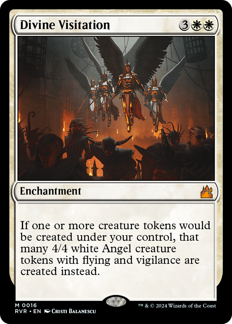 FOIL Divine Visitation (RVR-016) - Ravnica Remastered - Magic The Gathering