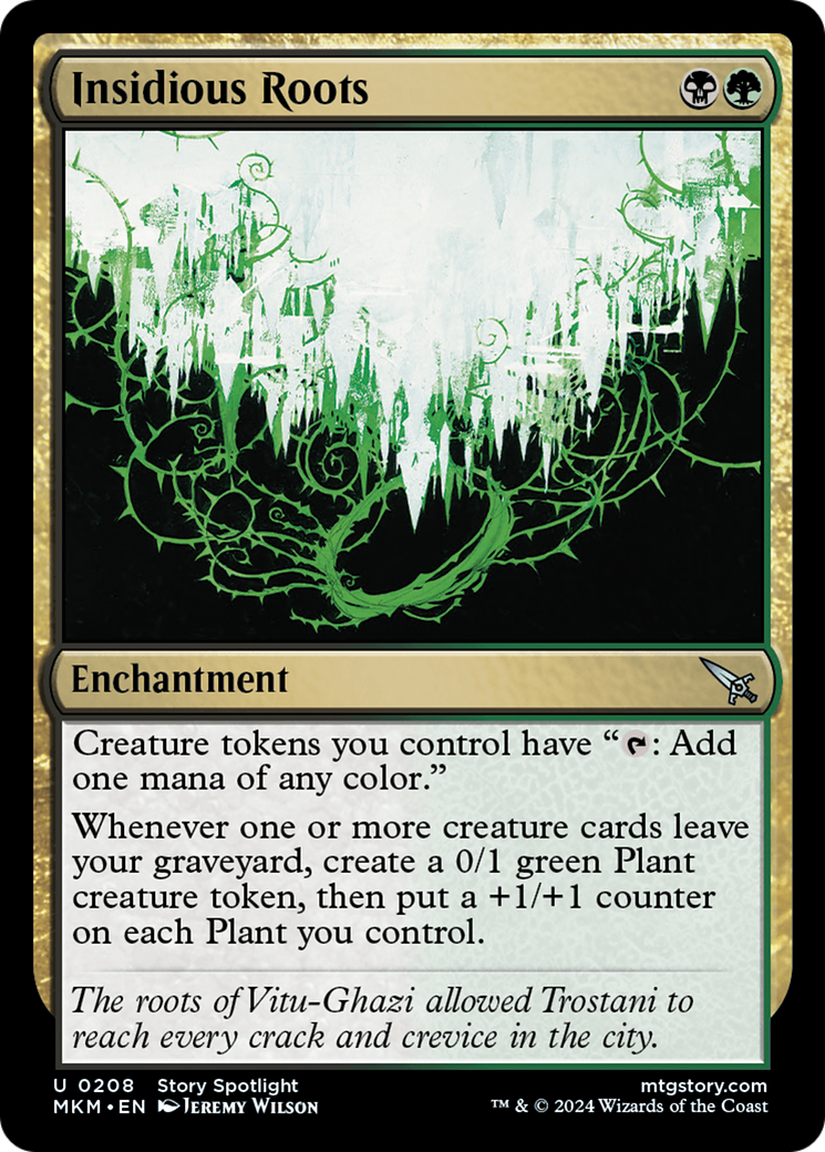 FOIL Insidious Roots (MKM-208) - Murders at Karlov Manor - Magic The Gathering