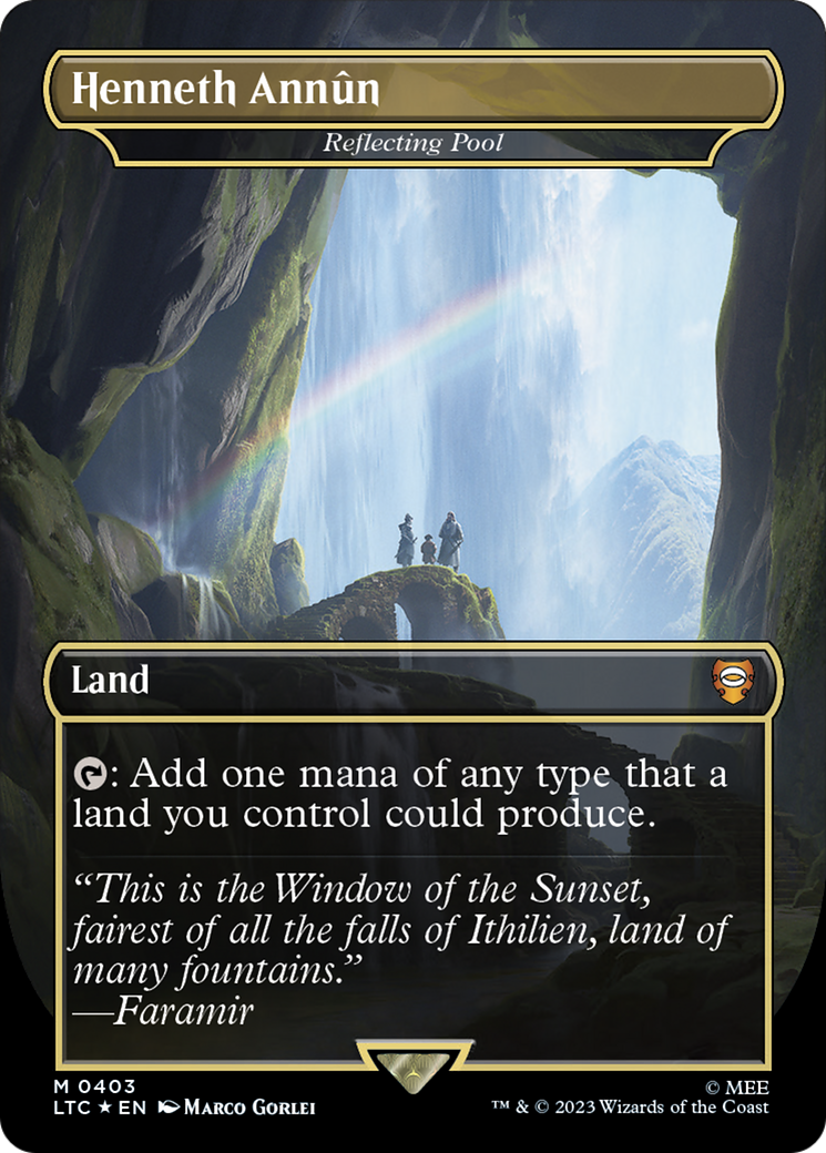 FOIL Henneth Annun - Reflecting Pool (Surge Foil) (LTC-403) - Tales of Middle-earth Commander - Magic The Gathering