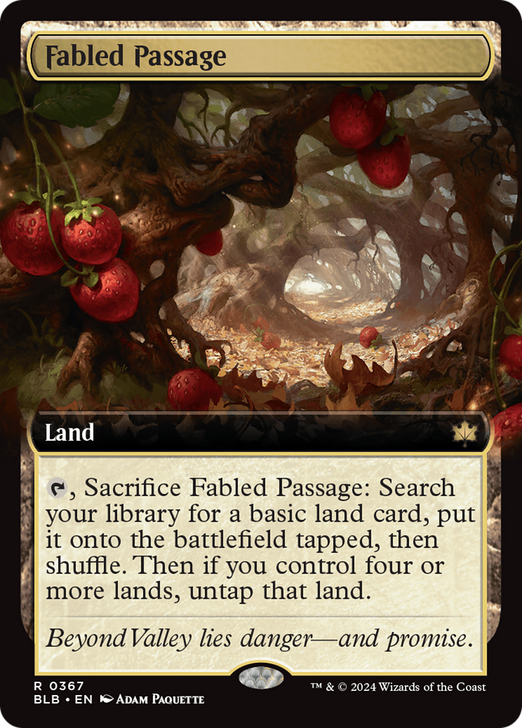 FOIL Fabled Passage (BLB-367) - Bloomburrow - Magic The Gathering