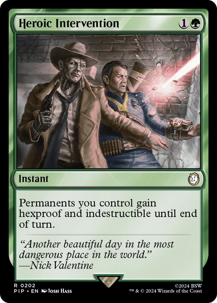 Heroic Intervention (PIP-202) - Fallout - Magic The Gathering