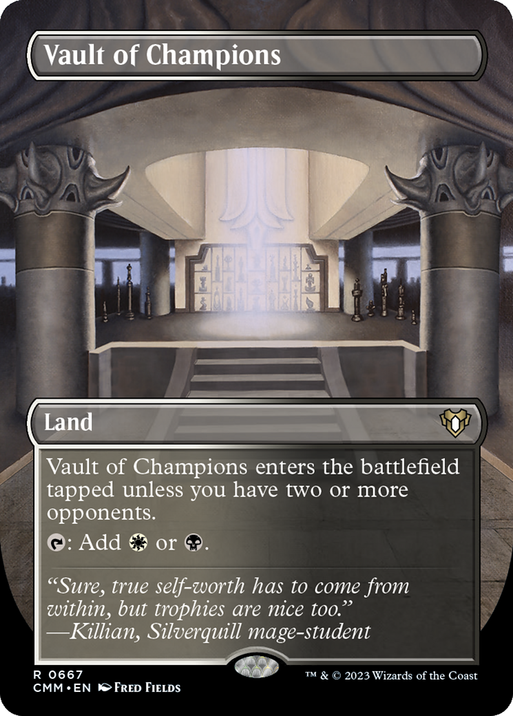 Vault of Champions (Borderless) (CMM-667) - Commander Masters - Magic The Gathering