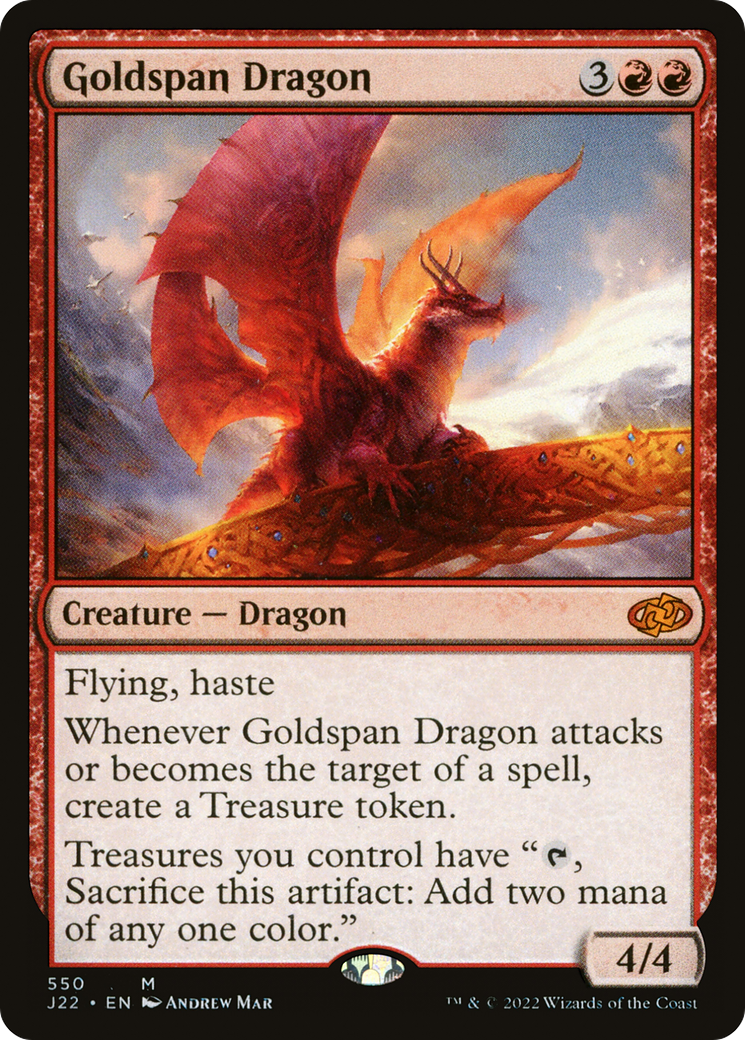 Goldspan Dragon (J22-550) - Jumpstart 2022 - Magic The Gathering