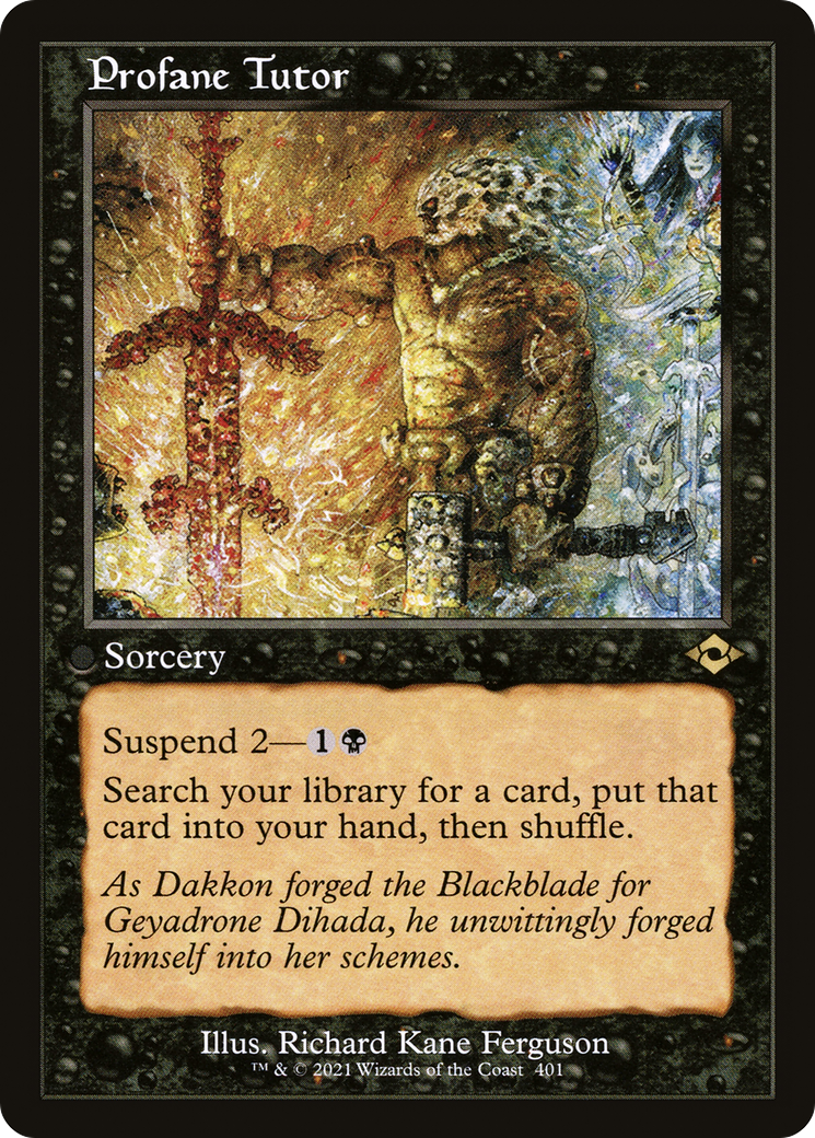 Profane Tutor (Retro Frame) (MH2-401) - Modern Horizons 2 - Magic The Gathering