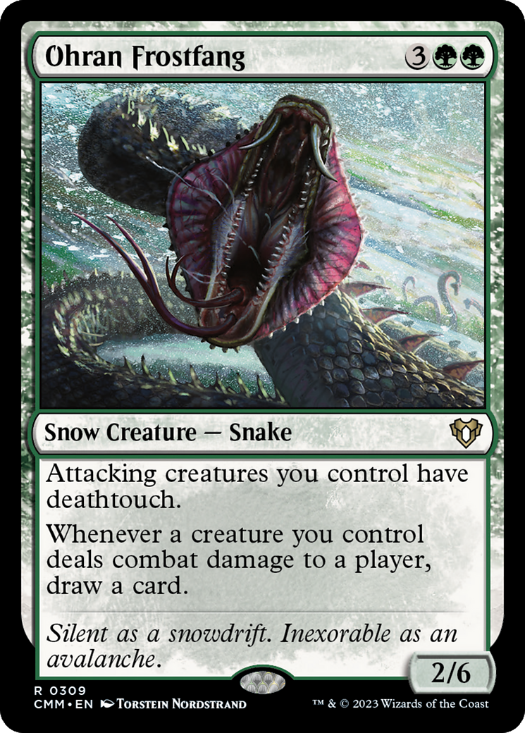 Ohran Frostfang (CMM-309) - Commander Masters - Magic The Gathering