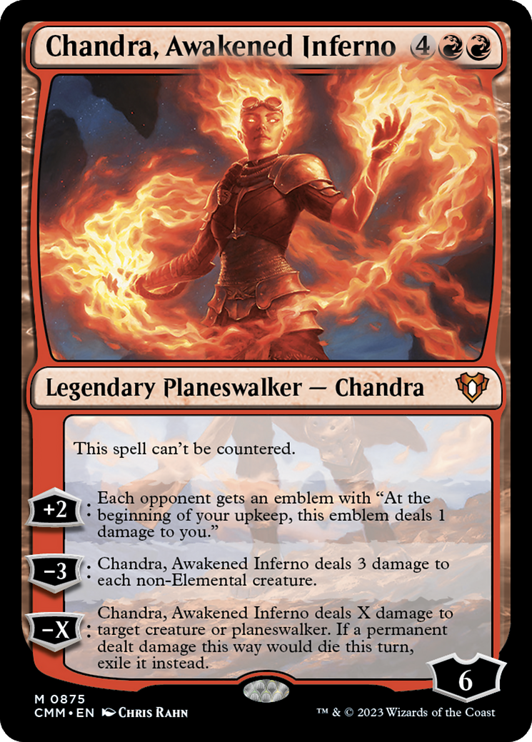 Chandra, Awakened Inferno (CMM-875) - Commander Masters - Magic The Gathering
