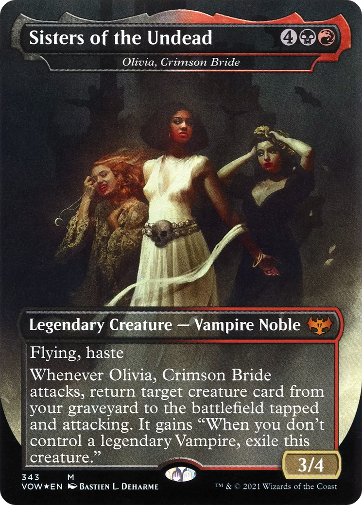 Sisters of the Undead - Olivia, Crimson Bride (VOW-343) - Innistrad: Crimson Vow - Magic The Gathering