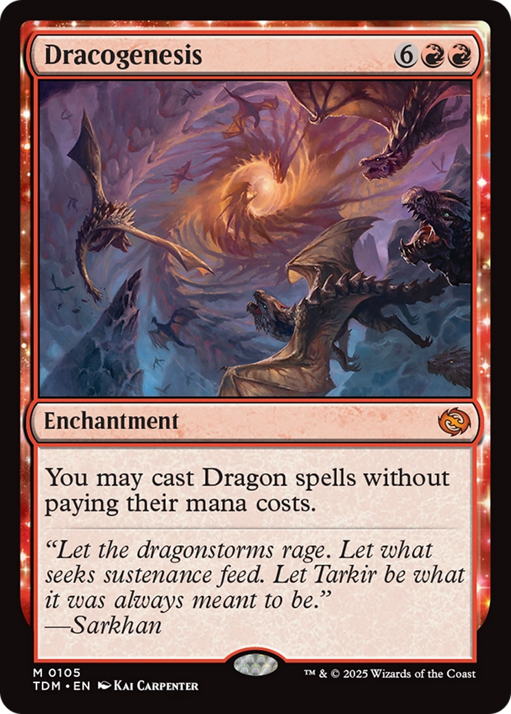 FOIL Dracogenesis (TDM-105) - Tarkir: Dragonstorm - Magic The Gathering