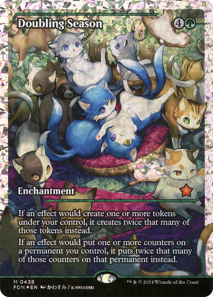FOIL Doubling Season (FDN-438) - Foundations - Magic The Gathering