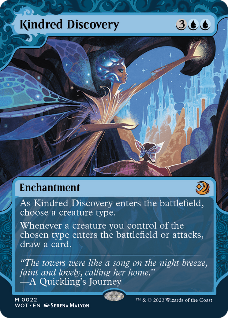 FOIL Kindred Discovery (WOT-022) - Wilds of Eldraine: Enchanting Tales - Magic The Gathering