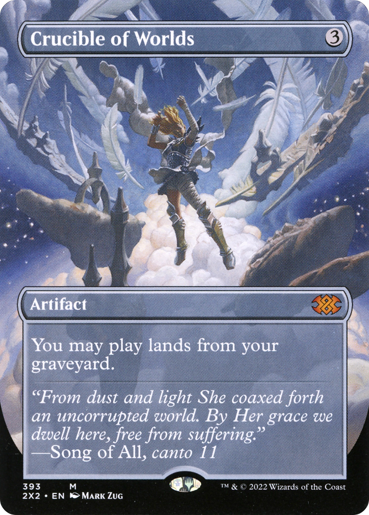 Crucible of Worlds (Borderless) (2X2-393) - Double Masters 2022 - Magic The Gathering