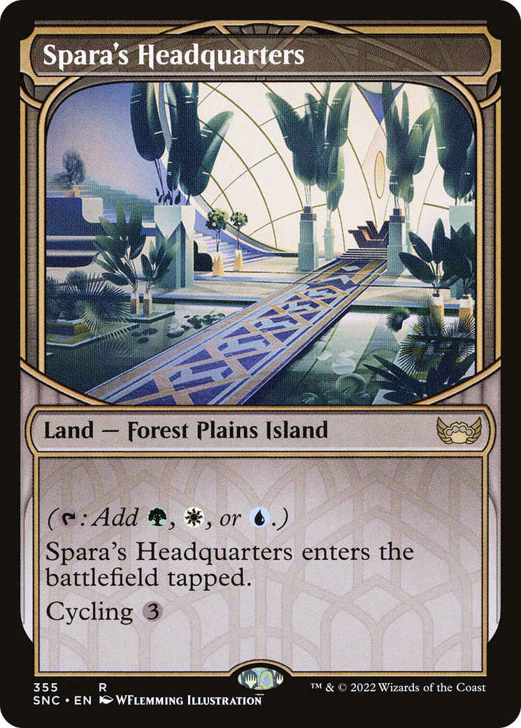 FOIL Spara's Headquarters (Showcase) (SNC-355) - Streets of New Capenna - Magic The Gathering