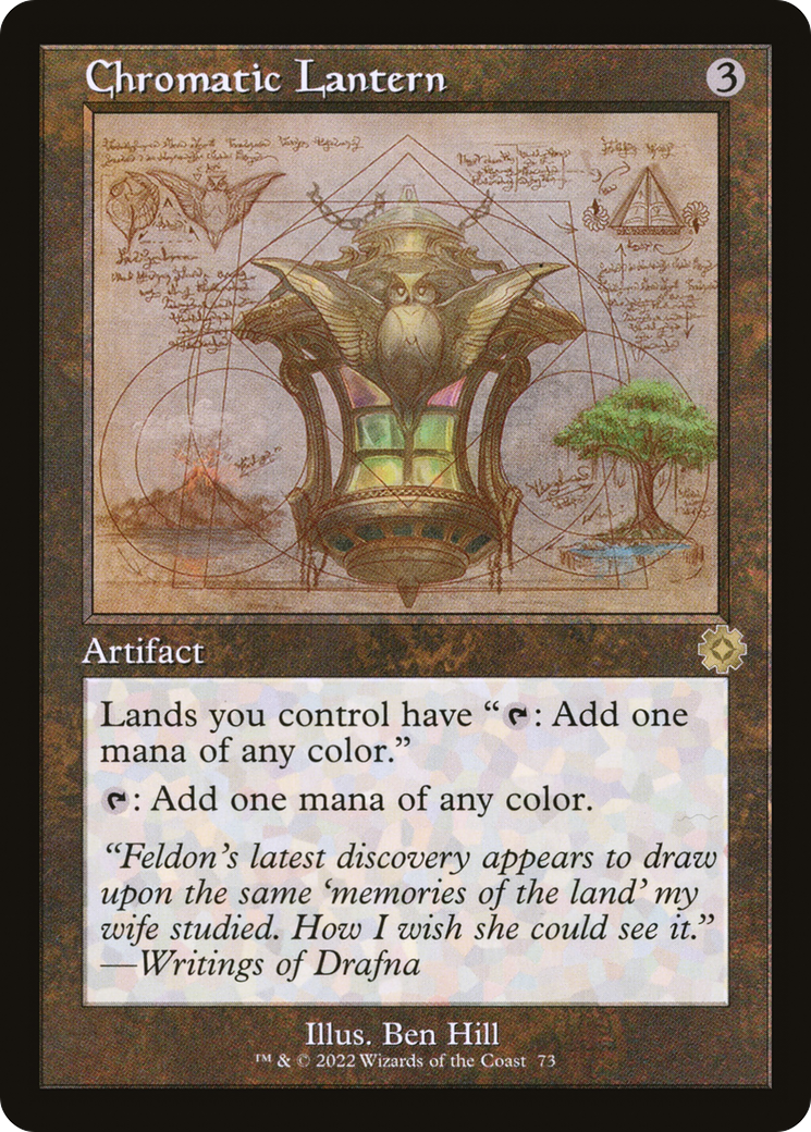 FOIL Chromatic Lantern (Schematic) (BRR-073) - The Brothers' War Retro Artifacts - Magic The Gathering