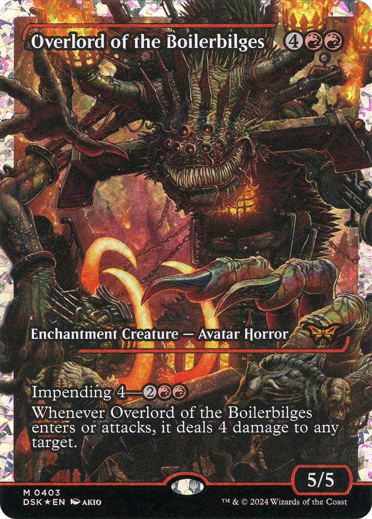 FOIL Overlord of the Boilerbilges (DSK-403) - Duskmourn: House of Horror - Magic The Gathering