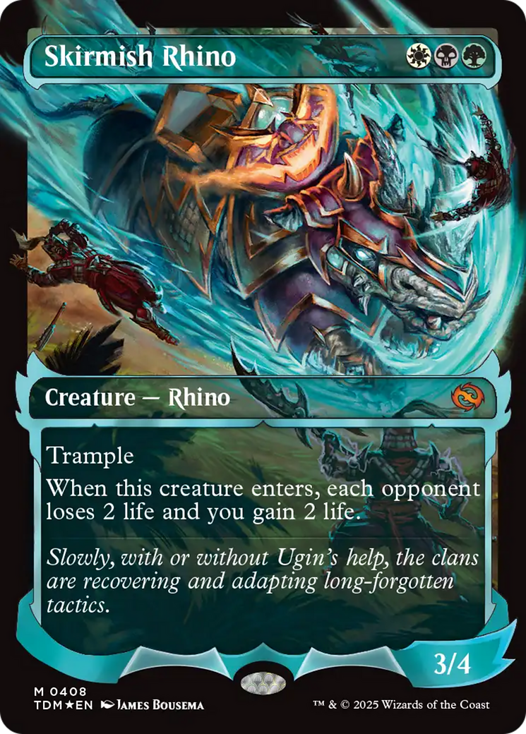 FOIL Skirmish Rhino (TDM-408) - Tarkir: Dragonstorm - Magic The Gathering