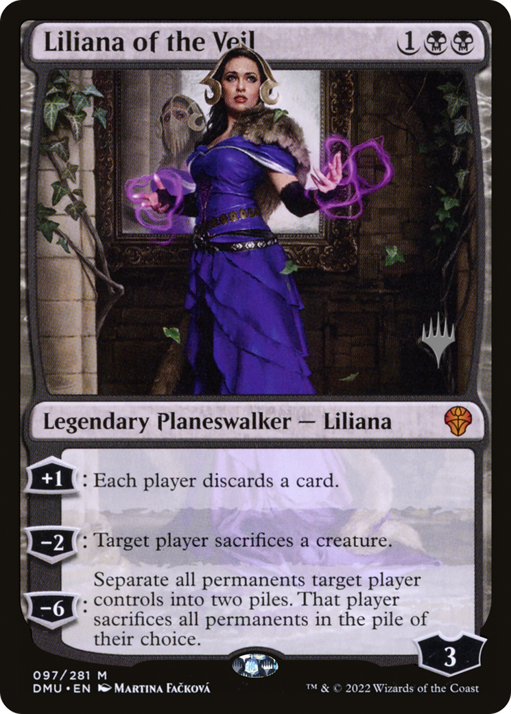 FOIL Liliana of the Veil (PPDMU-097) - Dominaria United Promos - Magic The Gathering