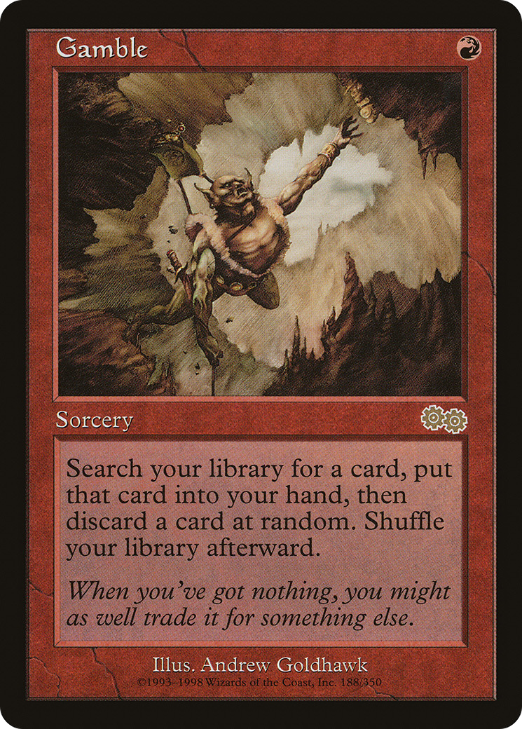 Gamble (USG-188) - Urza's Saga - Magic The Gathering