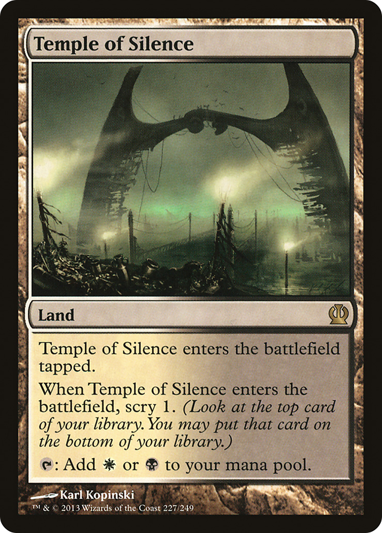 FOIL Temple of Silence (THS-227) - Theros - Magic The Gathering