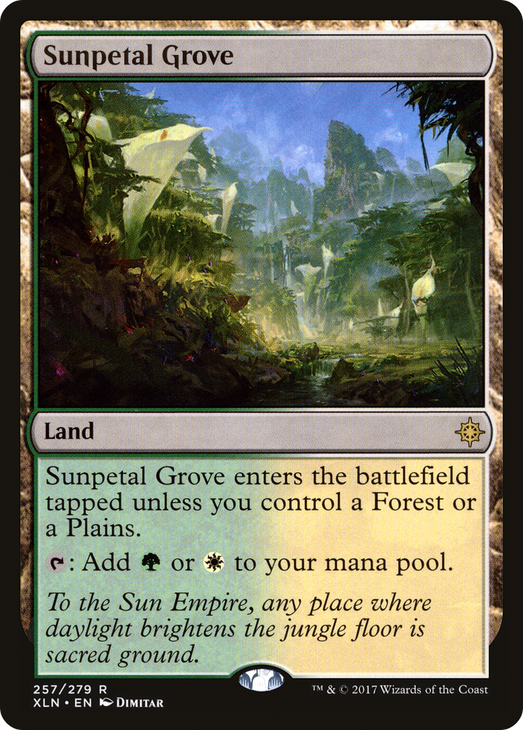 FOIL Sunpetal Grove (XLN-257) - Ixalan - Magic The Gathering